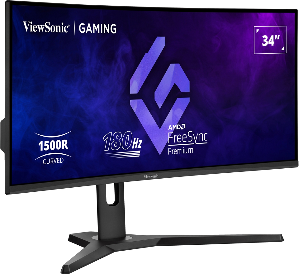 ViewSonic VX3418-2KPC 34” UWQHD 180Hz Curved Gaming Monitor